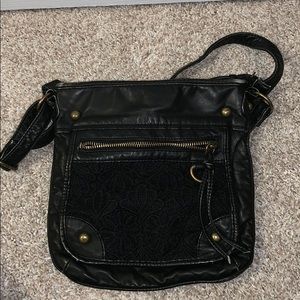 Black crossbody purse